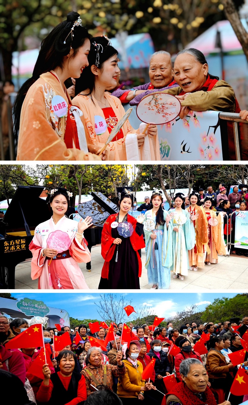 广州南沙区大岗镇以花为媒   链接产业未来！ 2025第三届南沙樱花节正式开幕